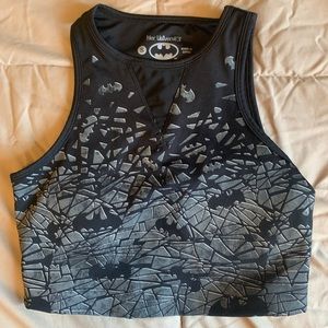 NWOT Batman Padded Crop Top